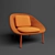 Minimalistic Comfort: Netframe Easy Chair 3D model small image 1