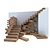 Jenga Stair: Innovative Ladder Design 3D model small image 1