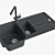 Franke Aneta Sink - Elegant Fragranite Onix 3D model small image 2