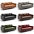 Pottery Barn Jake Set: 3D sectional, coffee table, lamp & decor 3D model small image 2