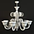 Sylcom 1388_8 Dining Chair - Contemporary Design in Shimmering Gold 3D model small image 2
