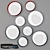 Handcrafted LED Wall Light Set 3D model small image 2