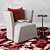 Modern Elegance: Arko Armchair 3D model small image 1