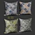 Moroccan Multicolor Decorative Pillows Set 3D model small image 2