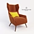 Scandinavian Logan Chair: Sleek and Stylish 3D model small image 1