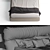 Elegant Slumber: Flou Gentleman Bed 3D model small image 3