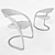 Tonon Clou Leather Chair 3D model small image 2