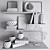 Versatile 24-Piece Decor Set 3D model small image 3