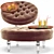 Elisa Round Ottoman: Modern Classic 3D model small image 1