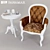 Modern Armchair and Coffee Table Set - Panamar 3D model small image 1