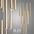 Elegant Aquitaine Round Chandelier 3D model small image 1