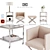 Eichholtz Furniture Collection - Luxury Décor Set 3D model small image 1