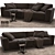 B&B Italia Luis Sofa: Elegant Comfort in 240cm Width 3D model small image 1