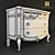 Antonelli Moravio Charme Mirror and Dresser Set 3D model small image 3