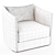 Luxury Maryl Leather Armchair - Elegant, Stylish, and Comfortable 3D model small image 3