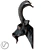 Mountain Goat Head Sculpture 3D model small image 3