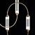 Elegant Brass Thread Lamp 3D model small image 2