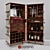 Vintage Stateroom Trunk Bar 3D model small image 1