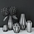 Elegant Metal Vases: Ornate Décor for Modern Homes 3D model small image 2