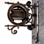 Artisanal Coffee Sign: Wrought Iron Elegance 3D model small image 1