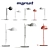 Sleek and Stylish Funiculi Floor Lamp 3D model small image 1