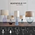 Elegant Blue Lamp Set - Heathfield & Co 3D model small image 1