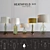 Heathfield & Co Green Table Lamps Set 3D model small image 1