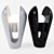 Elegant Carrare Marble Table Lamp 3D model small image 1