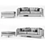 Cosy Convertible Sofa 3D model small image 2
