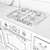 "Kaiser Kitchen Set: Oven, Hood, Cooktop, Microwave, Sink & Faucet 3D model small image 3