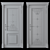 Elegant Stained Glass Door 3D model small image 2