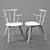 Sleek Windsor Beetle Chair 3D model small image 3