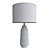 Whimsical Roar + Rabbit Ceramic Lamp 3D model small image 2