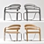 Siena Leather Fettuccini Chair 3D model small image 3