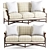 Elegant Kent Sofa: Designer Marshall Watson Continental Line 3D model small image 1