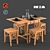 Ingatorp Dining Set: Stylish and Functional 3D model small image 1