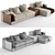 Luxury Bentley Stowe Sofa 3D model small image 2