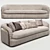 Luxurious Cantori Portofino Sofa 3D model small image 1