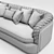 Luxurious Cantori Portofino Sofa 3D model small image 3