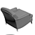 Avon Howard Armchair: Timeless Elegance 3D model small image 2