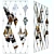 Mirrored Diamond Decorative Partition 3D model small image 1