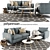 Elegant Pohjanmaan Sofa Set 3D model small image 1