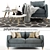 Elegant Pohjanmaan Sofa Set 3D model small image 2