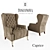 Caprice Armchair: Stylish, Versatile, Tosconova 3D model small image 1