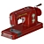 Vintage USSR Tula Sewing Machine 3D model small image 1