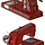 Vintage USSR Tula Sewing Machine 3D model small image 2
