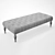 Bennett Rectangular Ottoman - Stylish Upholstered Seating 3D model small image 3