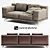 Elegant Nando Sofa: Maxdivani Scheda Mod 3D model small image 2