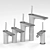 PuraVida Basin Faucet Set: Elegant & Functional 3D model small image 2