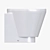 Carabeo Ceramica WC: Elegant and Durable 3D model small image 2